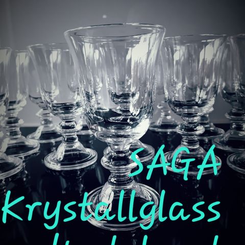 Saga krystallglass rødvin