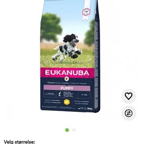 Hundefôr Eukanuba puppy kylling ca 10 kg