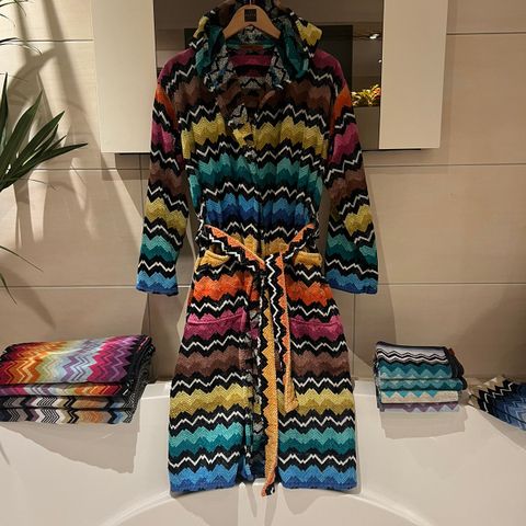 MISSONI HOME HOODED BADEKÅPE STR. S