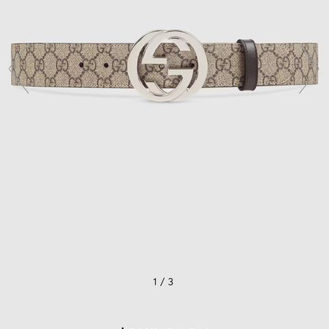 GG SUPREME BELT WITH G BUCKLE