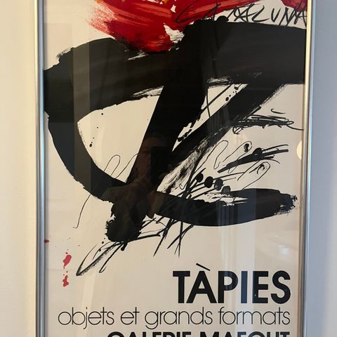 Vintage plakat Tapies Galerie Maeght