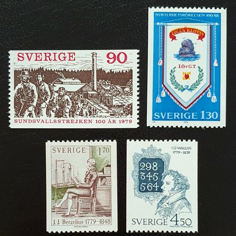 Sverige AFA 1076-79 ** Postfrisk