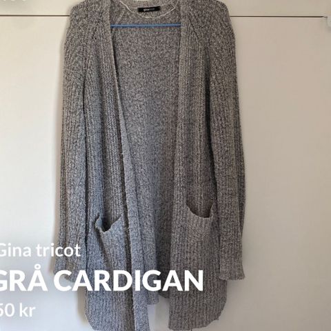 Grå cardigan