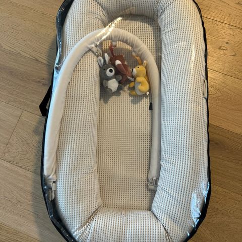 Babynest beige/hvit NY