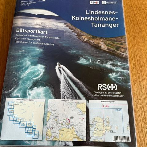 Sjøkart / båtsportkart serie 05, Lindesnes-Kolnesholmane-Tananger (2015)