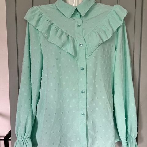 Pepper bluse str m mintgrønn