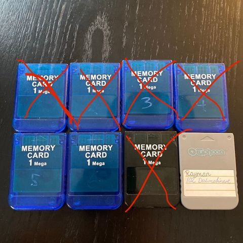 Memory Cards PS1 Playstation 1