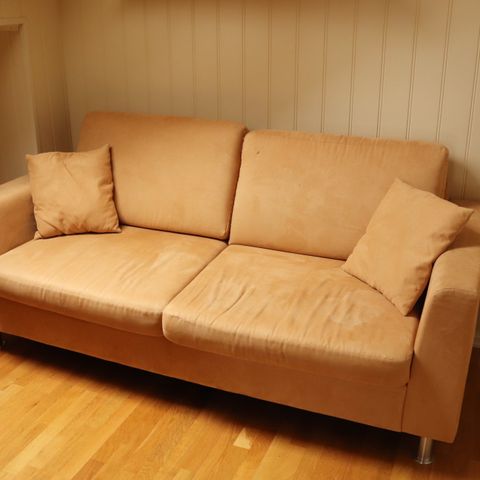 Sofa, 2-seter lys brun / beige