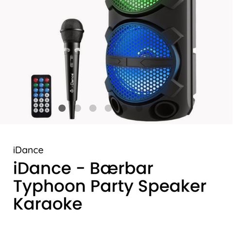iDance - Bærbar Typhoon 200 Party Speaker Karaoke