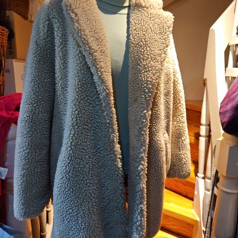 H&M L.O.G.G. fur jacket size M teddy jakke