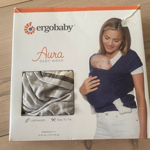 Ergobaby - Aura bæresjal, grey stripes