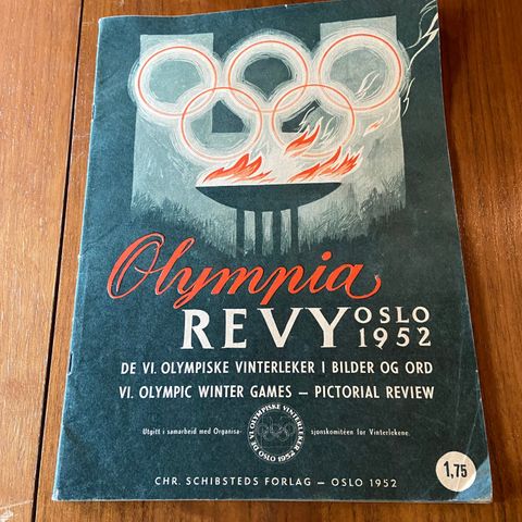 Gammelt blad Olympia Revy 1952