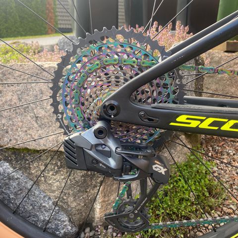 Sram XX1 Eagle Rainbow casette og kjede!