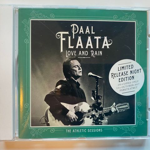 Paal Flaata – Love and Rain - The Athletic Sessions Limited Edition CD