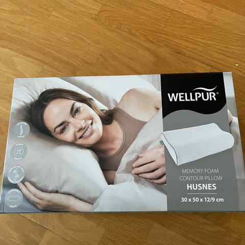 Wellapur Husnes med memory foam selges.