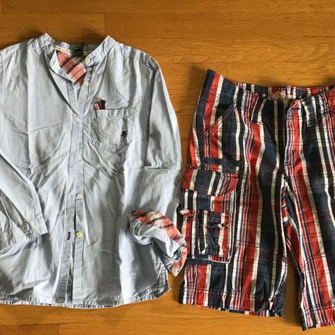 Tommy Hilfiger shorts og Zara skjorte str 10 år