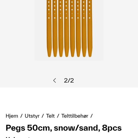 Ubrukt Helsport snøplugger 50cm