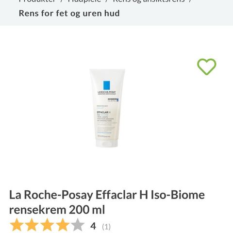 La Roche-Posay Effaclar H rensekrem