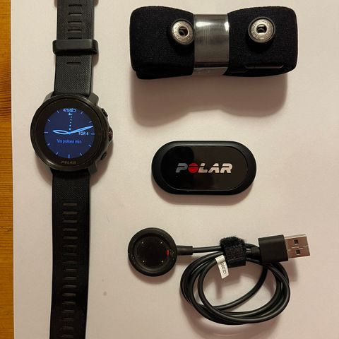 Polar Grit X m/pulsbelte, -sensor og ladekabel selges