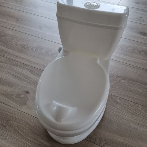Mini potte-toalett med lyd og lys
