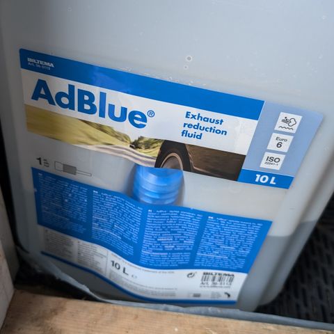 Gir bort ca 5 liter med AdBlue