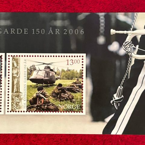 Norge 2006 - Kongens garde 150 år - postfriskt miniark (N-95)