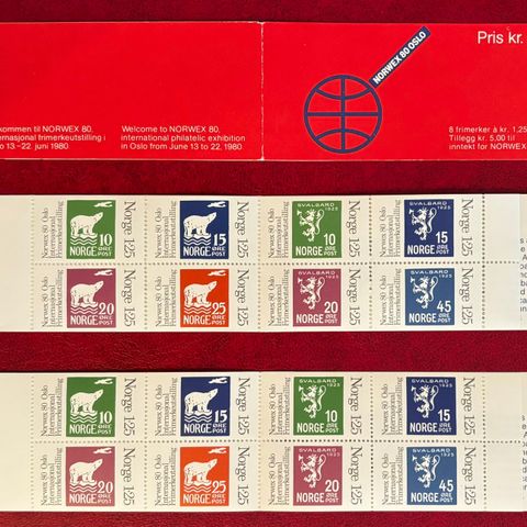 Norge 1978 - Norwex 80 I - postfrisk hefte (N-90)