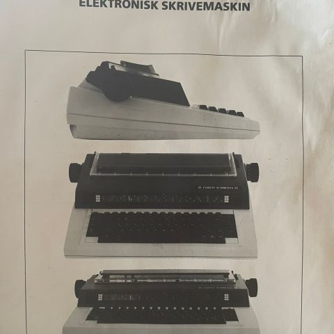 Elektronisk skrivemaskin