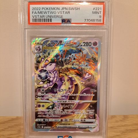 Mewtwo Vstar Universe - Japansk - PSA 9 - Pokemon kort