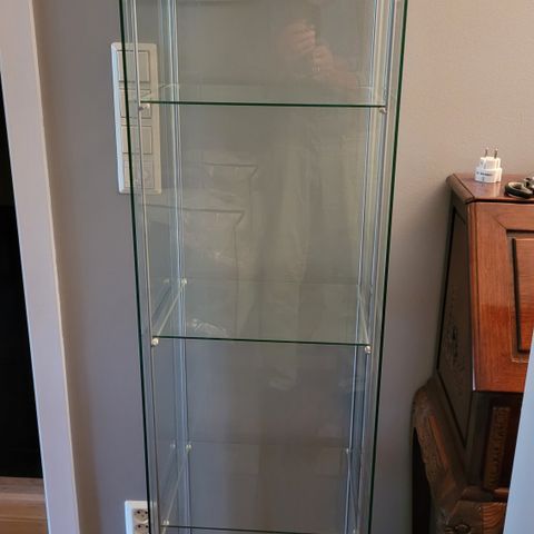 3 stk Ikea glass vitrine.