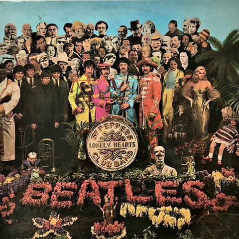 LP vinyl originalt 1967 Beatles album, St Peppers lonely heart