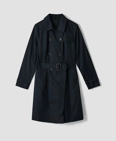 Trenchcoat i navy blå