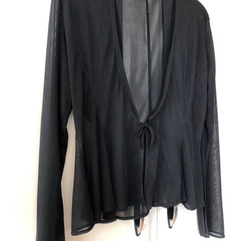 Chiffong kardigan topp / bluse størrelse L / M