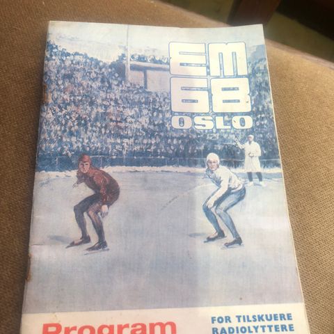 EM Oslo 1968. Programheftet