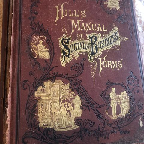 Vintage bok. Hils manual of social business