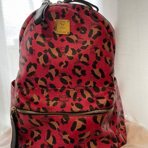 MCM ryggsekk i Leopard print visetos