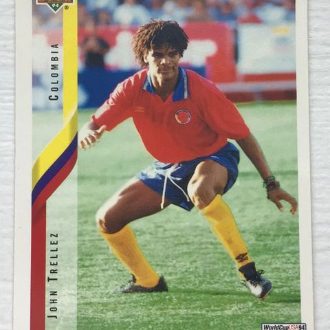 Fotballkort John Trellez 1994 Upper Deck World Cup USA - Colombia Nr.60