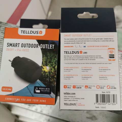 Telldus Smart outdoor outlet