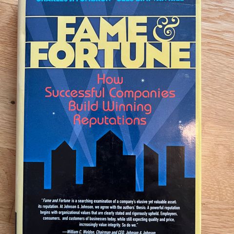 Fame & fortune by Charles J. Fombrun and Cees Van Riel