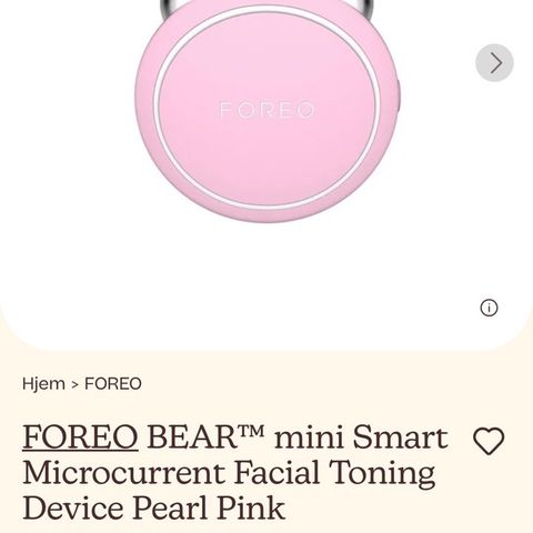 Foreo mini bear & serum kun 1349  kr samlet pluss gave