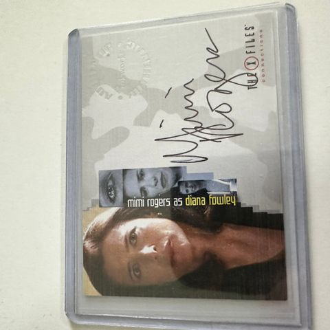 The X files // Mimi Rogers som Diana Fowley // Autograf