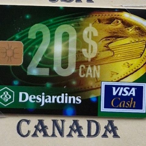 Telekort: Visa Cash , Canada