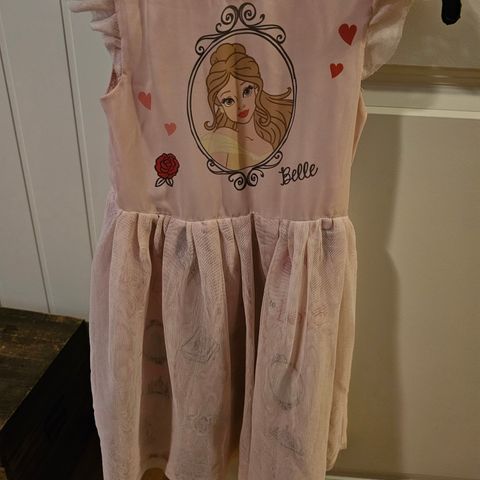 Disney Belle kjole i str 116