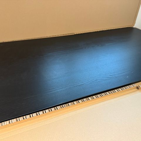 IKEA Bekant bordplate, svart, 160x80