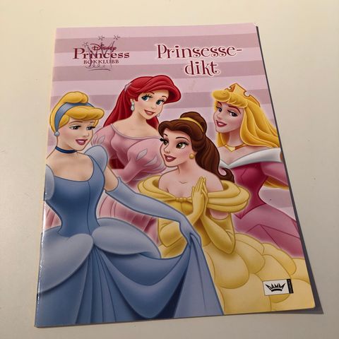 Disney Princess bokklubb Prinsesse-Dikt pocket bok (hentes/sendes)