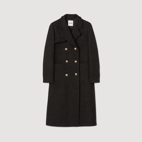 Sandro long wool coat New S36