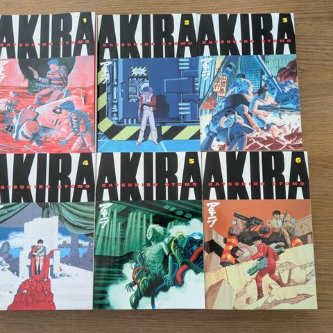 Manga - Akira (1 - 6) - samlet pris 900,-