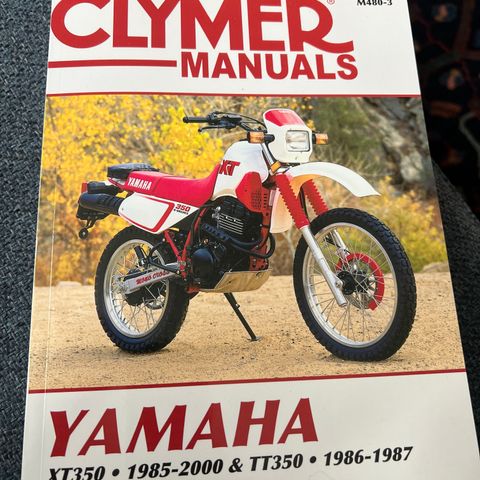 Clymer manual Yamaha xt350 tt350 reparasjonsbok