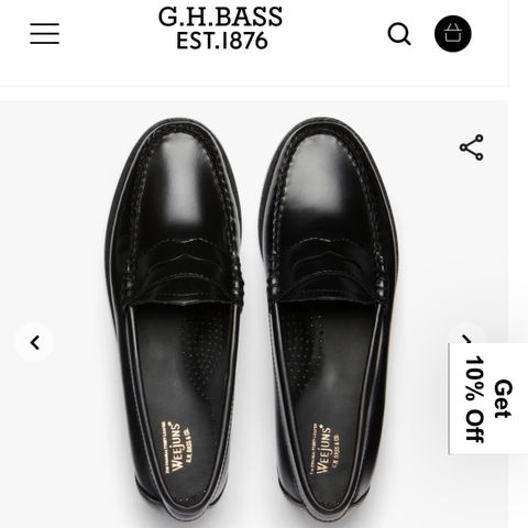 Weejuns Penny Loafers Black Leather