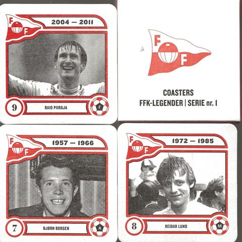 FFK Coasters   FFK-Legender  - Serie nr 1  - 10 kort